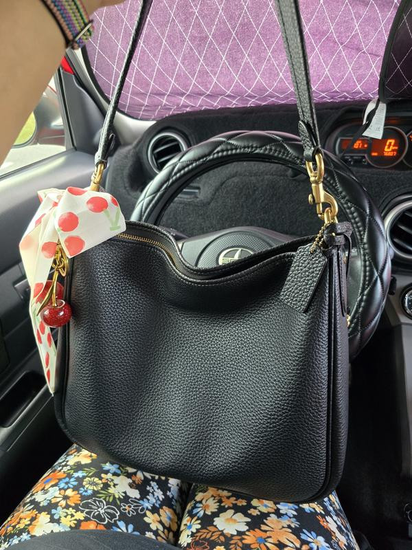 Soft Pebble Leather Cary Shoulder Bag with Convertible Straps | Macy's