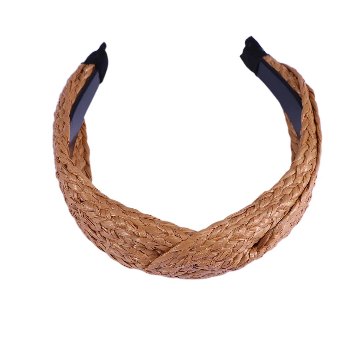 Headband Straw Hair Woven Wide Knot Bohemian Knotted Summer Turban Headbands Bands Accessories Ra... | Walmart (US)