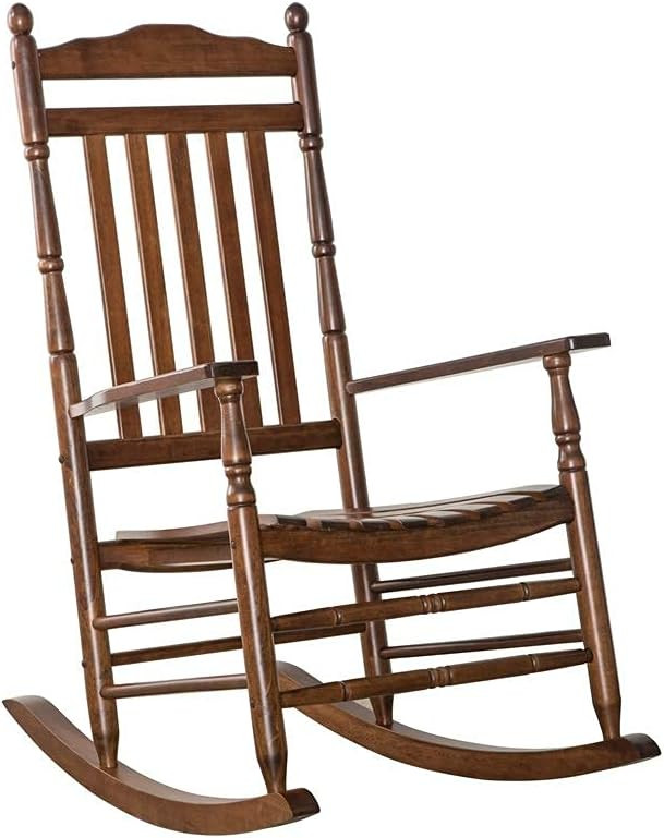 BplusZ Outdoor Wooden Rocking Chair for Patio and Porch - Traditional Indoor Outside Furniture Ro... | Amazon (US)