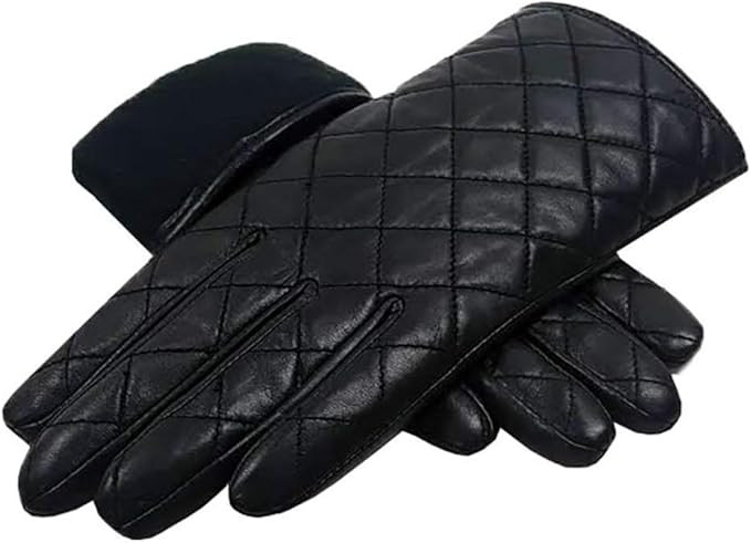 MoDA Ms. Rocky Women's Leather Fashion Designer Qulited Winter Driving Gloves | Amazon (US)