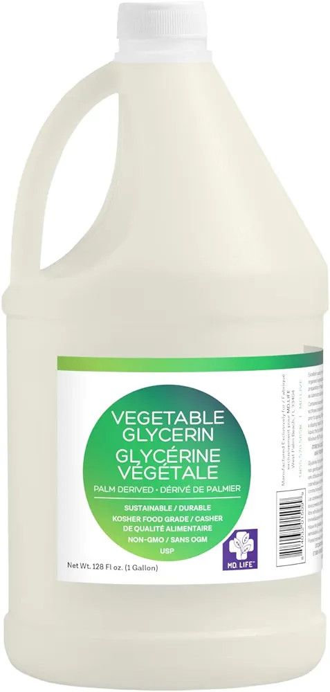 MD.LIFE Vegetable Glycerin Liquid Oil - Sustainable Food Grade Vegetable Glycerine 1 Gallon - Pha... | Amazon (US)