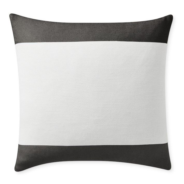 Sunbrella Corfu Outdoor Pillow, Black | Williams-Sonoma
