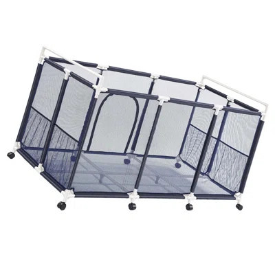 Pool Storage Bin, 62.6 x 32 x 36 in, Rolling Pool Float Storage Organizer with Side Pockets & Casters, Durable Plastic Frame, Poolside Toys Noodles Ho | Wayfair North America