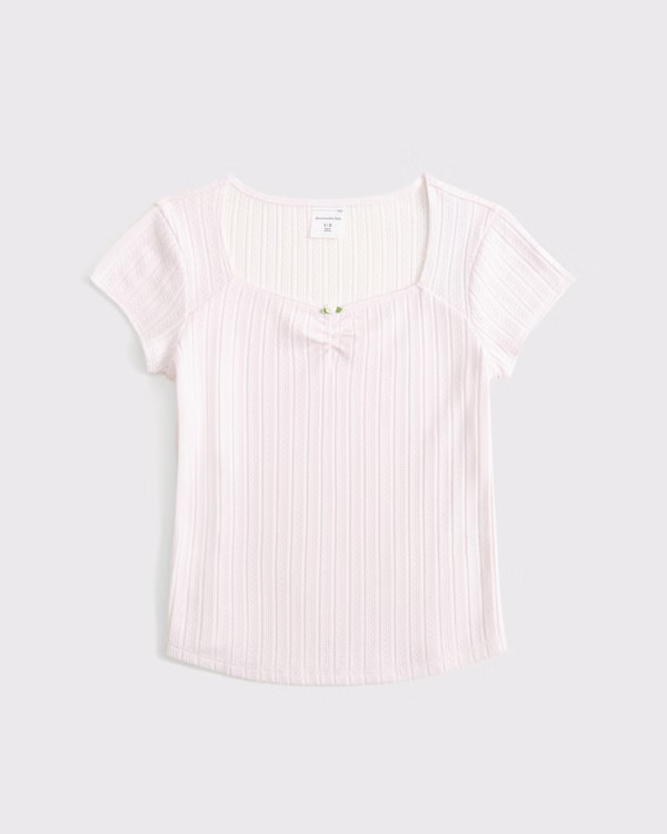 girls rosette tee | girls new arrivals | Abercrombie.com | Abercrombie & Fitch (US)