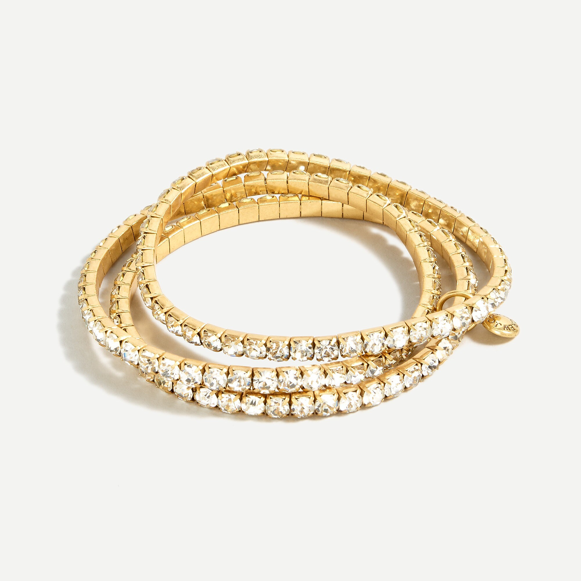 Stackable crystal stretch bracelet set | J. Crew US