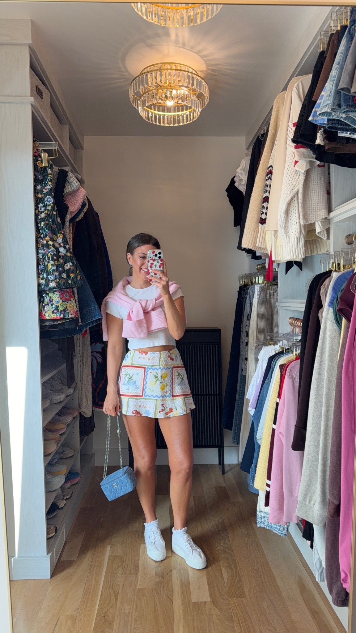 Abercrombie printed summer skort with white baby tee and pink sweater 

Wearing xs in skort & small top

Casual everyday
Summer outfit
Vacation
Destination
Spring outfit
Brunch

#LTKSeasonal #LTKgrwm #LTKTravel