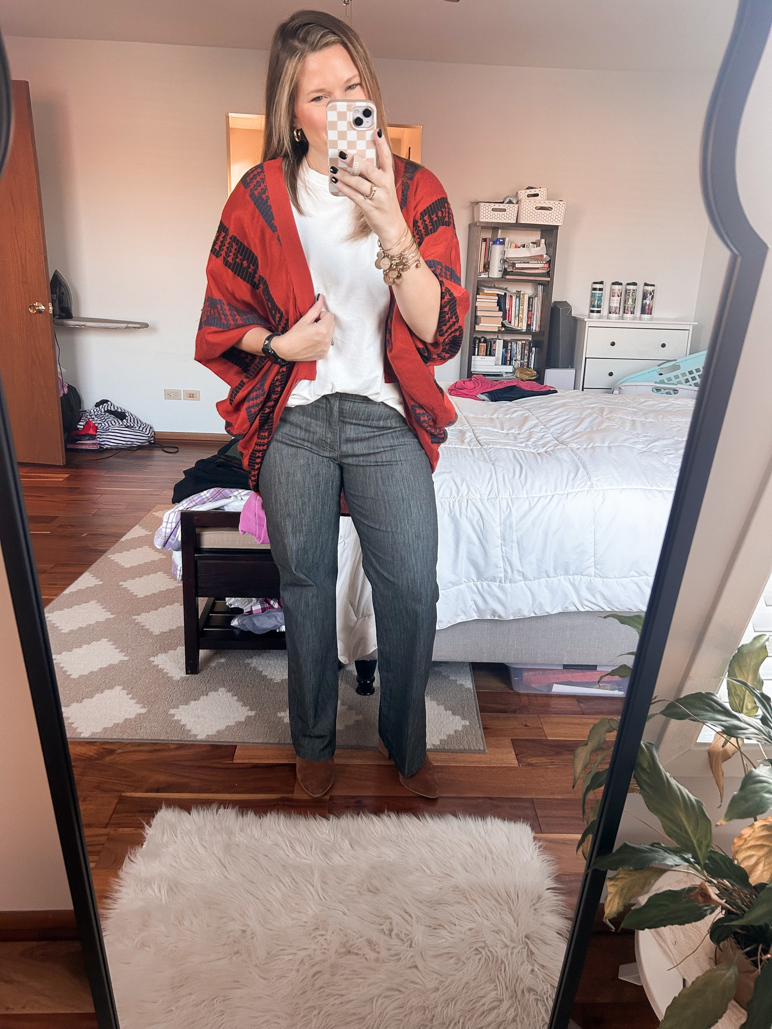 Todays outfit. Wrap is old but pants are new from Amazon! 

#LTKworkwear