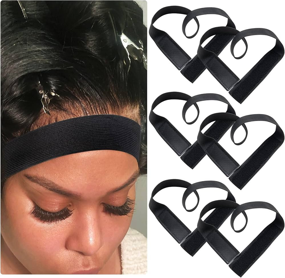 Melting Elastic Wig Bands for Lace Frontal - Edge Wrap to Lay Hairline | Front Laying Strap | Amazon (US)