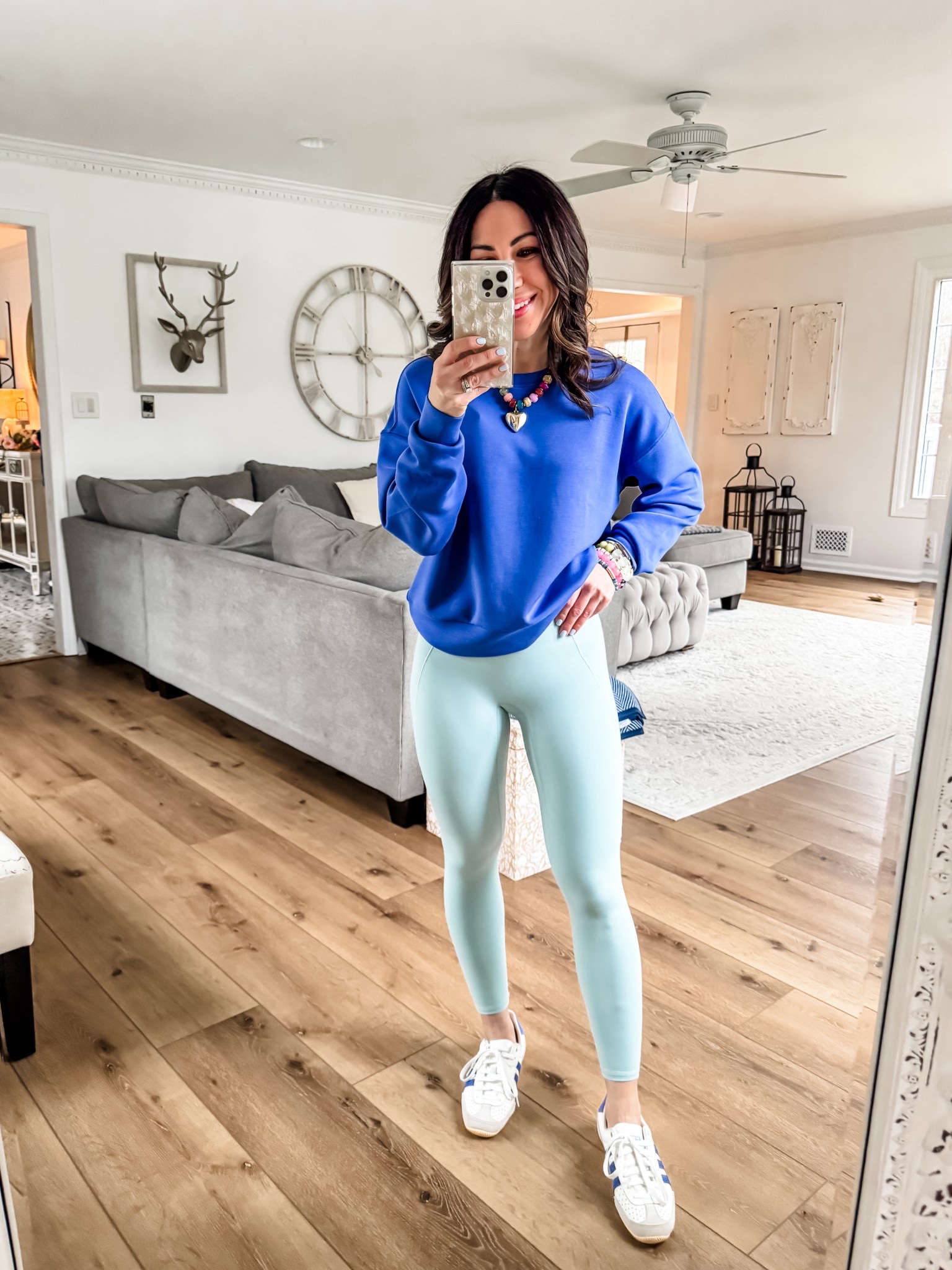 Copy the promo code for 20% off @Spanx. Wearing small leggings. Small top. Sneaker size down.



#LTKOver40 #LTKSpringSale #LTKPetite