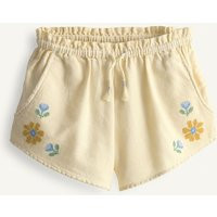 Zara - Cross-Stitch Embroidered Floral Shorts Limited Edition - Cream - 7 Years (48,0 Inches) - Kids | Zara US