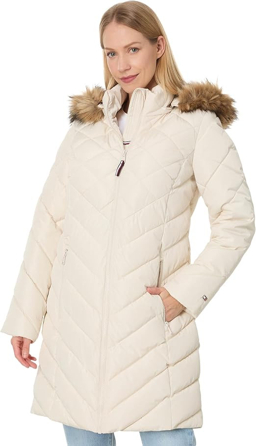 Tommy Hilfiger Women's Long Down Puffer Jacket | Amazon (US)