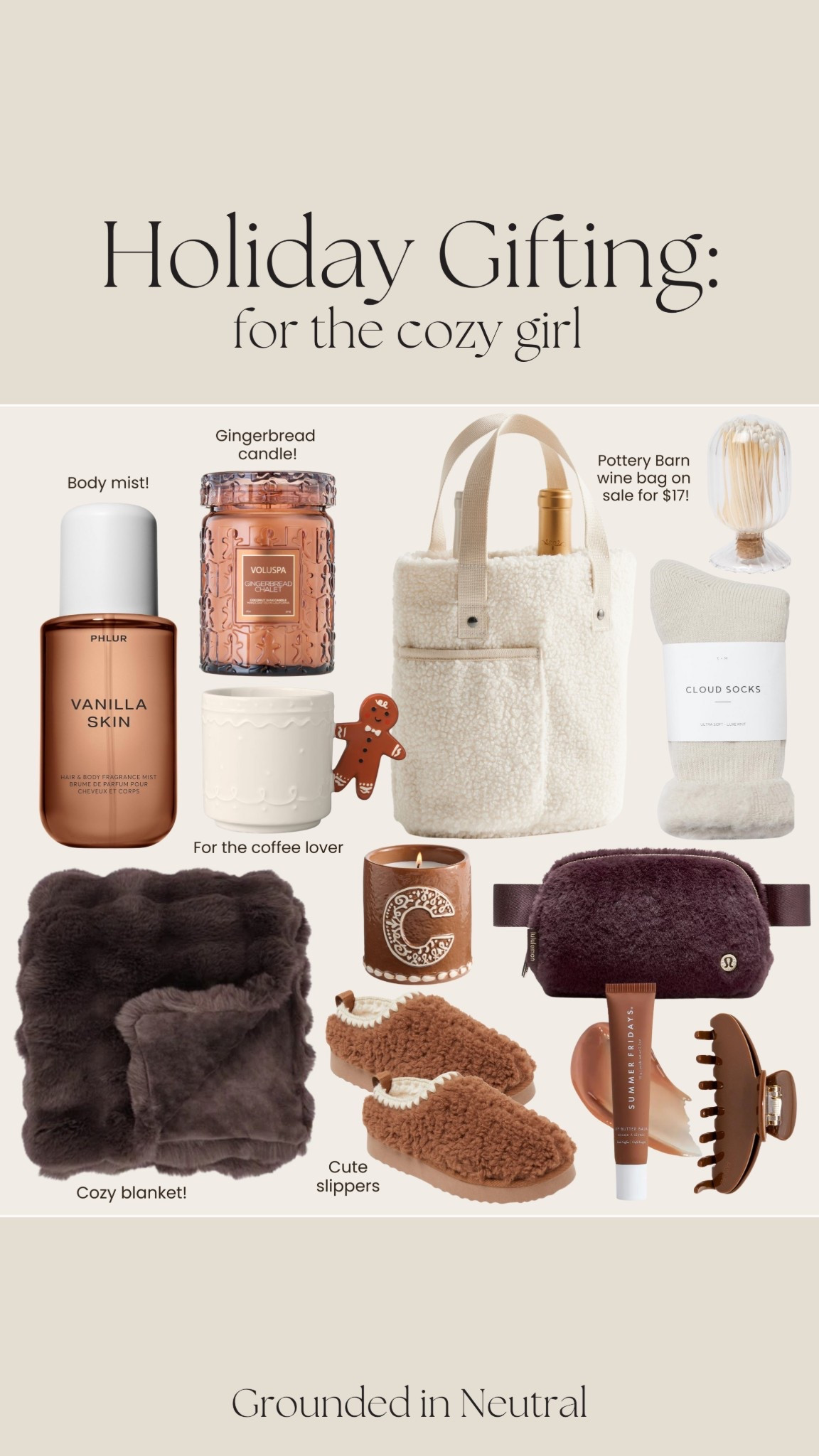 Holiday Gifting: For the cozy girl. 🕯️🧸☁️☕️

Gift guide for her, holiday gift guides 

#LTKGiftGuide #LTKHoliday #LTKCyberWeek