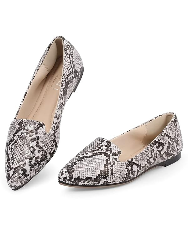 MUSSHOE Flat Shoes Women Comfortable Slip on Women's Flats | Amazon (US)