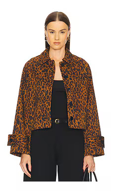 L'Academie by Marianna Reese Jacket in Brown Leopard from Revolve.com | Revolve Clothing (Global)
