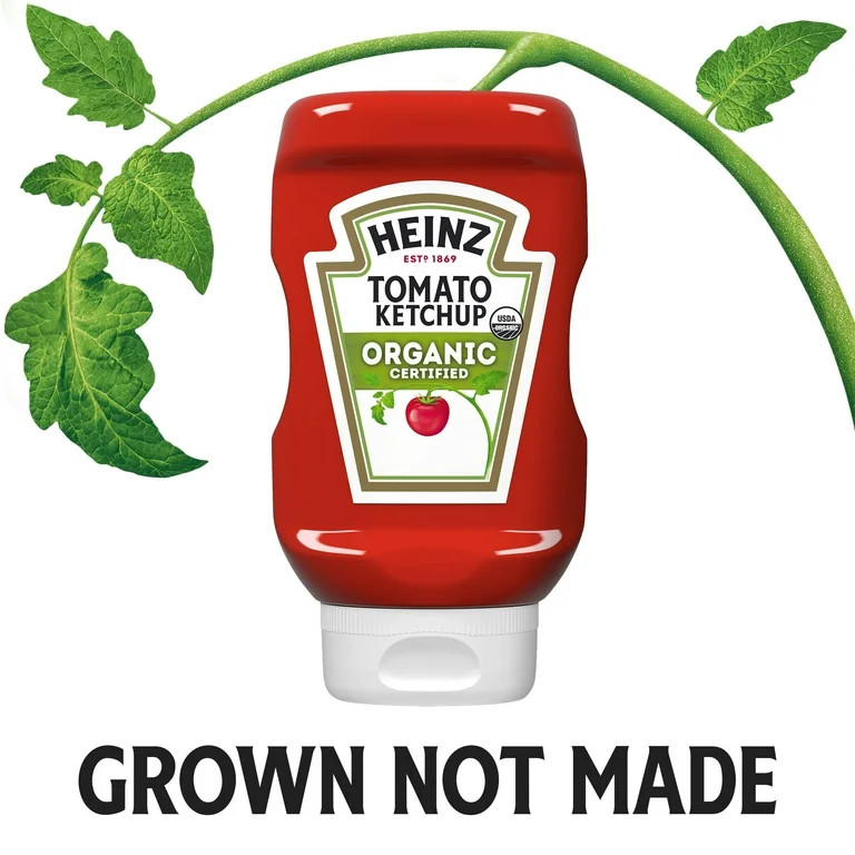 Heinz Organic Tomato Ketchup, 14 oz Bottle | Walmart (US)