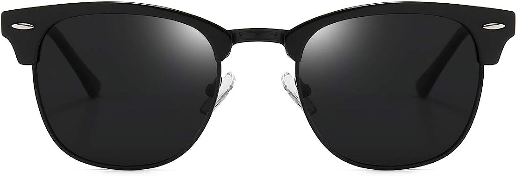 Dollger Polarized Sunglasses Classic Semi-Rimless Frame Retro Brand Sunglasses for Men and Women ... | Amazon (US)