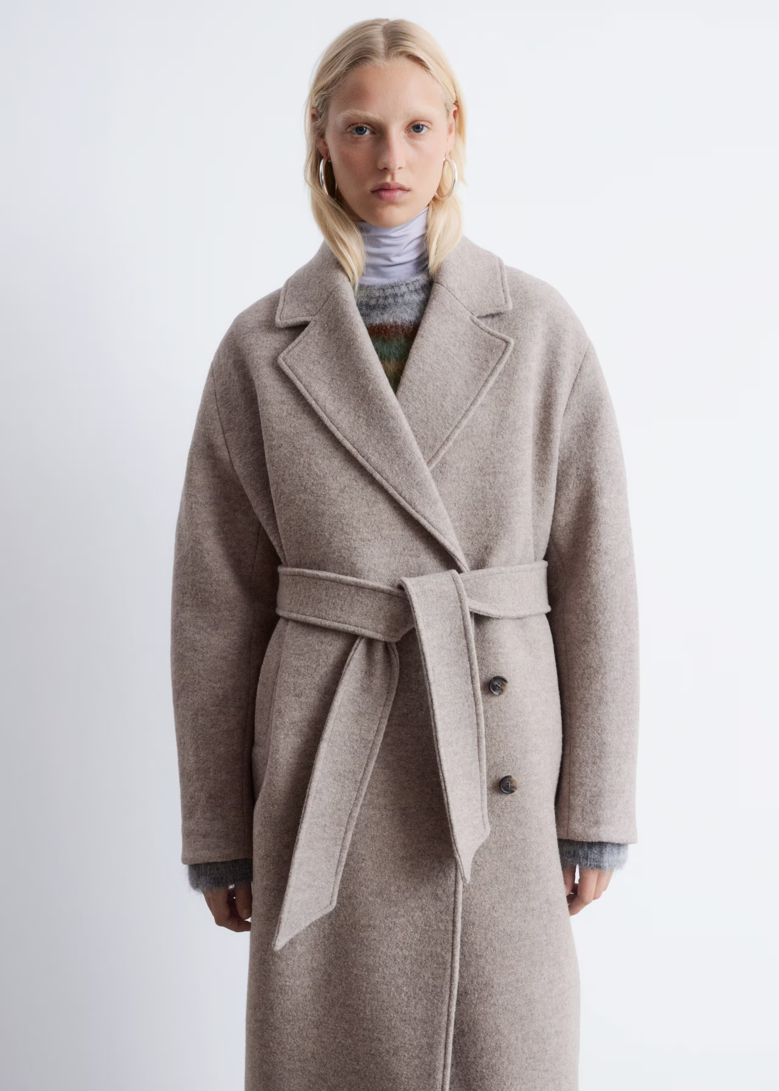 Voluminous Belted Wool Coat | & Other Stories - US