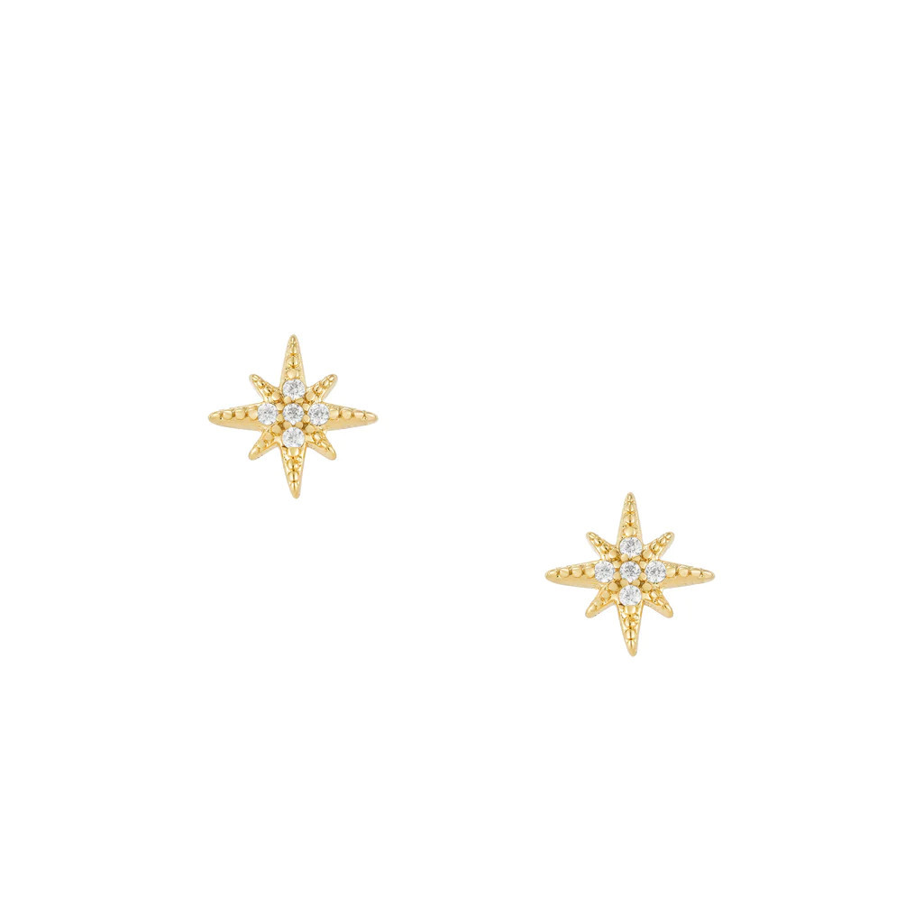 Petite North Star Studs | Mod and Jo