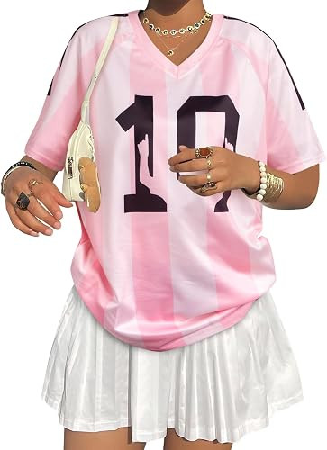 Soccer Cup 2026 Jersey Shirts for Women Mexico Jersey USA Jersey Pink Soccer Mom Tshirts Y2k V Ne... | Amazon (US)