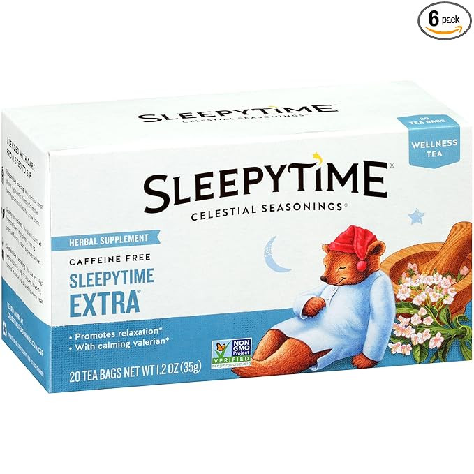 Celestial Seasonings Wellness Tea, Sleepytime Extra, Caffeine Free Sleep Tea, 20 Tea Bags (Pack o... | Amazon (US)
