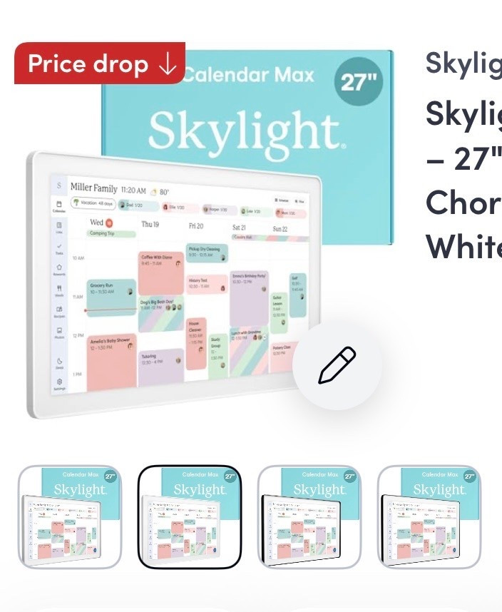Sale 🚨 Skylight Calendar Max
- 27" Digital Calendar & Chore Chart 
Best prices at Walmart and Amazon right now! $529.99 at both retailers