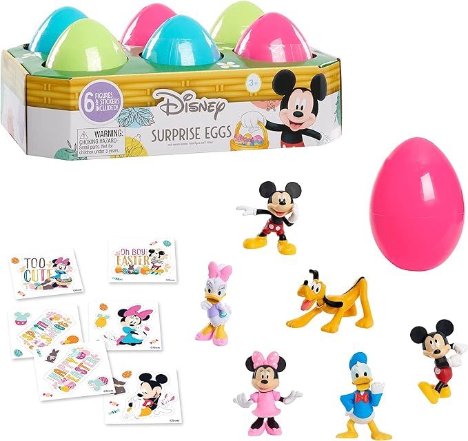 Disney Mickey Mouse 6-piece Pre-Filled Easter Eggs, Easter Gifts and Basket Stuffers, Officially ... | Amazon (US)
