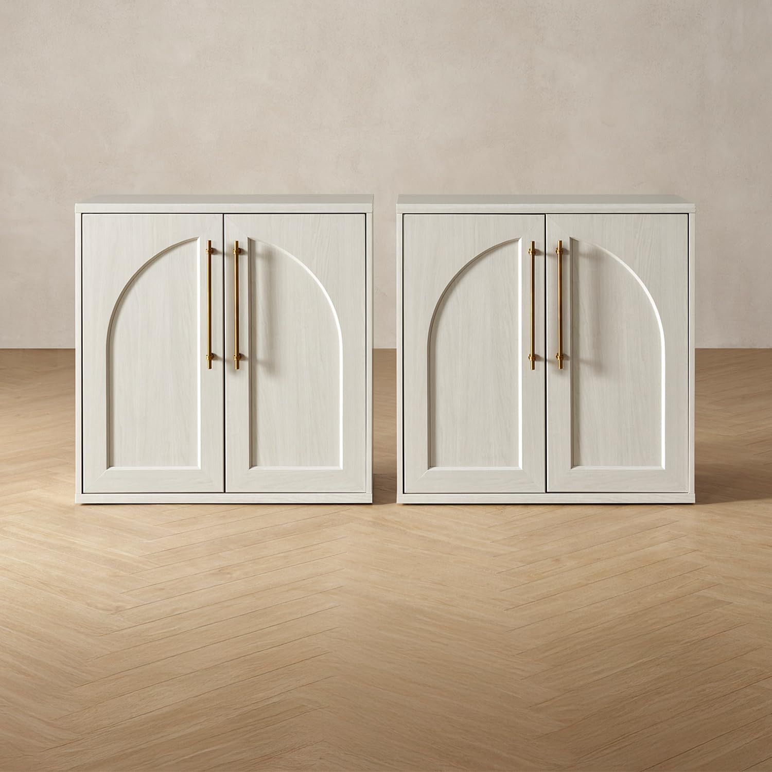 mopio Blake Storage Cabinet, Small Modular Accent Display Sideboard Buffet Cabinet with Storage, ... | Amazon (US)