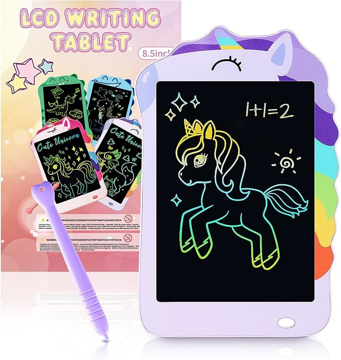 Unicorn Toys LCD Writing Tablet for Girls Kids,Colorful Toddler Drawing Tablet for Educational Ba... | Amazon (US)