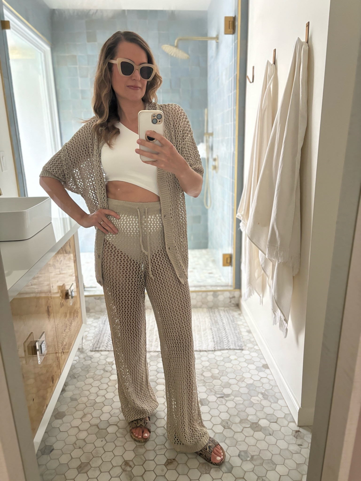 Lounge set and best selling swimsuit.  I love a cover up that is going to offer some coverage without being hot.  This set is 🫰

#LTKswim #LTKover40 #LTKSeasonal