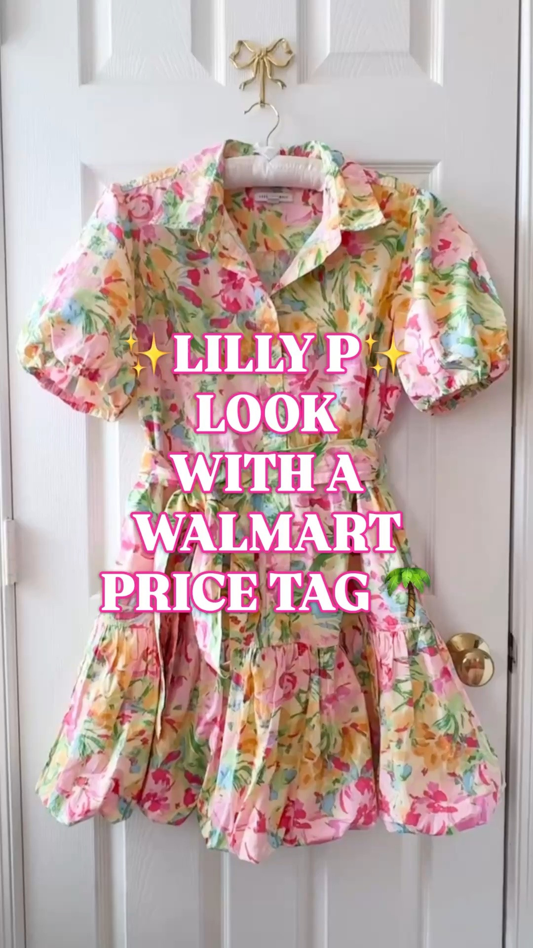 Lilly Pulitzer look for less, Lilly inspired dress, Walmart floral dress, colorful summer dress, preppy dress women

The Lilly girls need to see this Walmart dress while it is actually back in stock.

This is the kind of bright, happy floral mini dress that immediately gives Lilly Pulitzer energy: the watercolor pinks, greens, and sunny yellow, the polished collar, the puff sleeves, the tie waist, the playful bubble hem, and that “how is this Walmart?” finish.

It has already sold out multiple times, which makes complete sense. It is 100% cotton, has pockets, comes in sizes XS-4X, and gives that Palm Beach, resort, vacation, colorful preppy style feel without the Lilly price tag.

Wear it anywhere you’d normally reach for a Lilly dress: brunch, vacation dinners, beach trips, resort days, country club lunches, bridal showers, baby showers, graduation parties, church, garden parties, summer weekends, and warm-weather events where cheerful and polished is the goal.

Style it with gold sandals, wedges, raffia, pearls, white sneakers, or a bright clutch. It does the outfit work for you.

If you search for Lilly Pulitzer dresses, Lilly Pulitzer look for less, Lilly inspired dress, colorful summer dress, floral mini dress, puff sleeve dress, cotton dress women, Palm Beach style, resort dress, vacation dress, preppy summer dress, Walmart dress, Free Assembly dress, Walmart fashion finds, or designer look for less, this is the restock to check first.

#LTKFindsUnder50 #LillyPulitzer #LookForLess #WalmartFinds #PreppyStyle #SummerDress #WalmartStyle

#LTKWorkwear #LTKSeasonal #LTKWedding