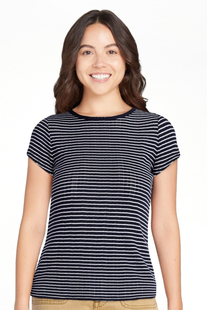 Free Assembly Women's and Women's Plus Pointelle Mini Tee with Short Sleeves, Sizes XS-4X - Walma... | Walmart (US)