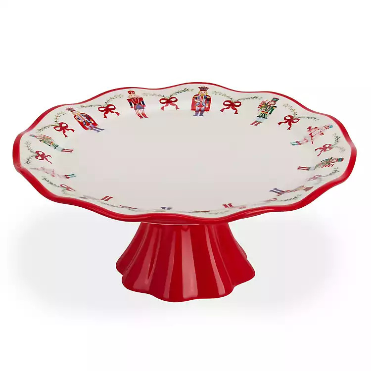 New! Wavy Nutcracker Cake Stand | Kirklands