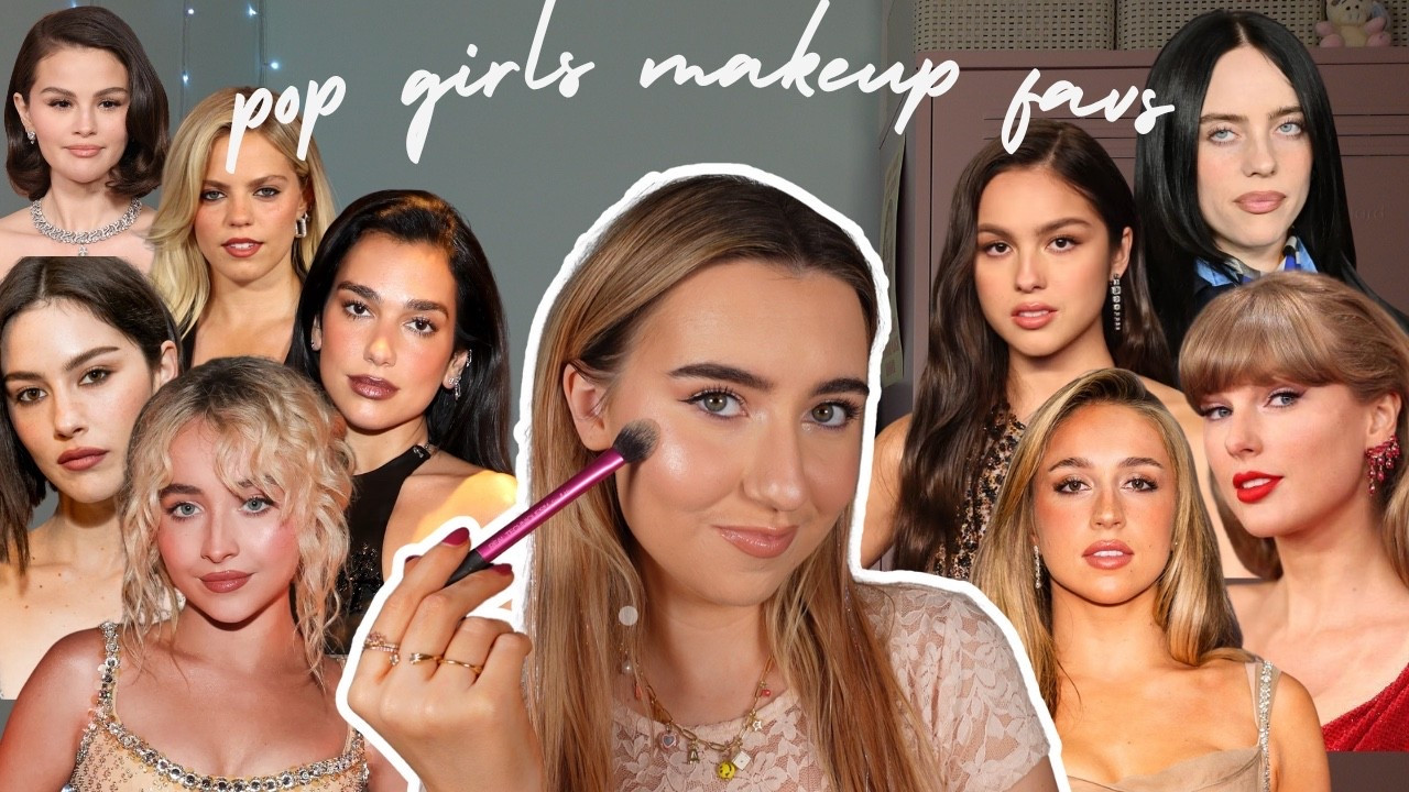 Testing POP GIRLS Makeup Favs - Taylor, Sabrina, Olivia, Billie,Tate McRae, Rihanna + more 🎤💋✨