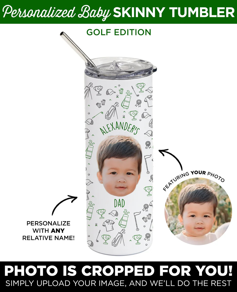 Father's Day Deadline Passed- Personalized Golf Skinny Tumbler | Type League Press