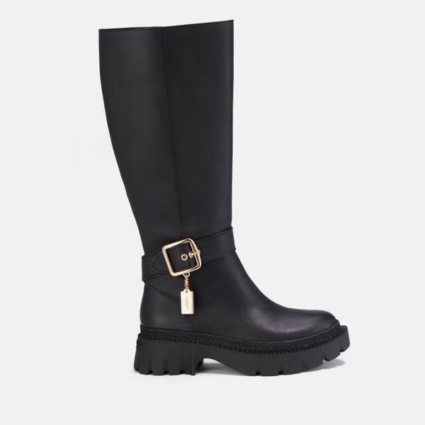 Coach James Leather Knee-High Boots | Allsole (Global)