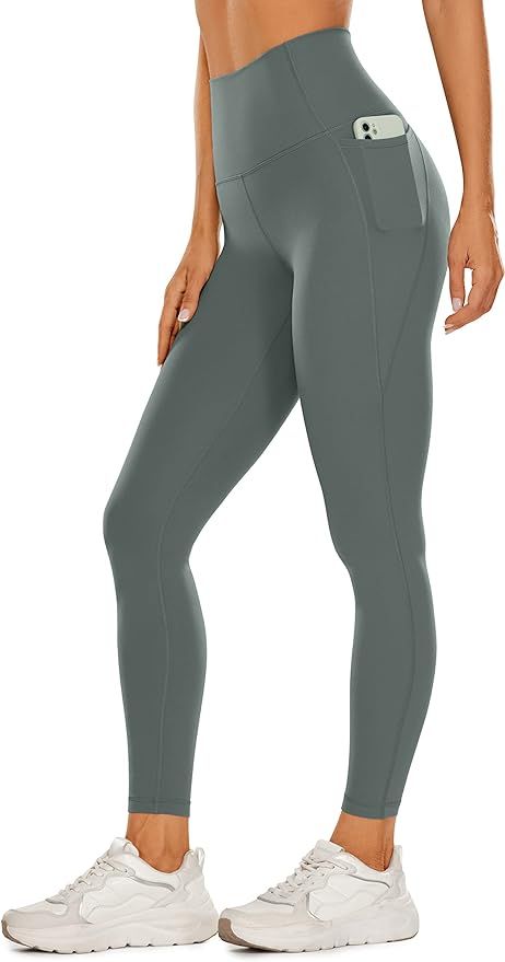 CRZ YOGA Womens Butterluxe Workout Leggings 25 Inches - High Waisted Gym Yoga Pants with Pockets ... | Amazon (US)