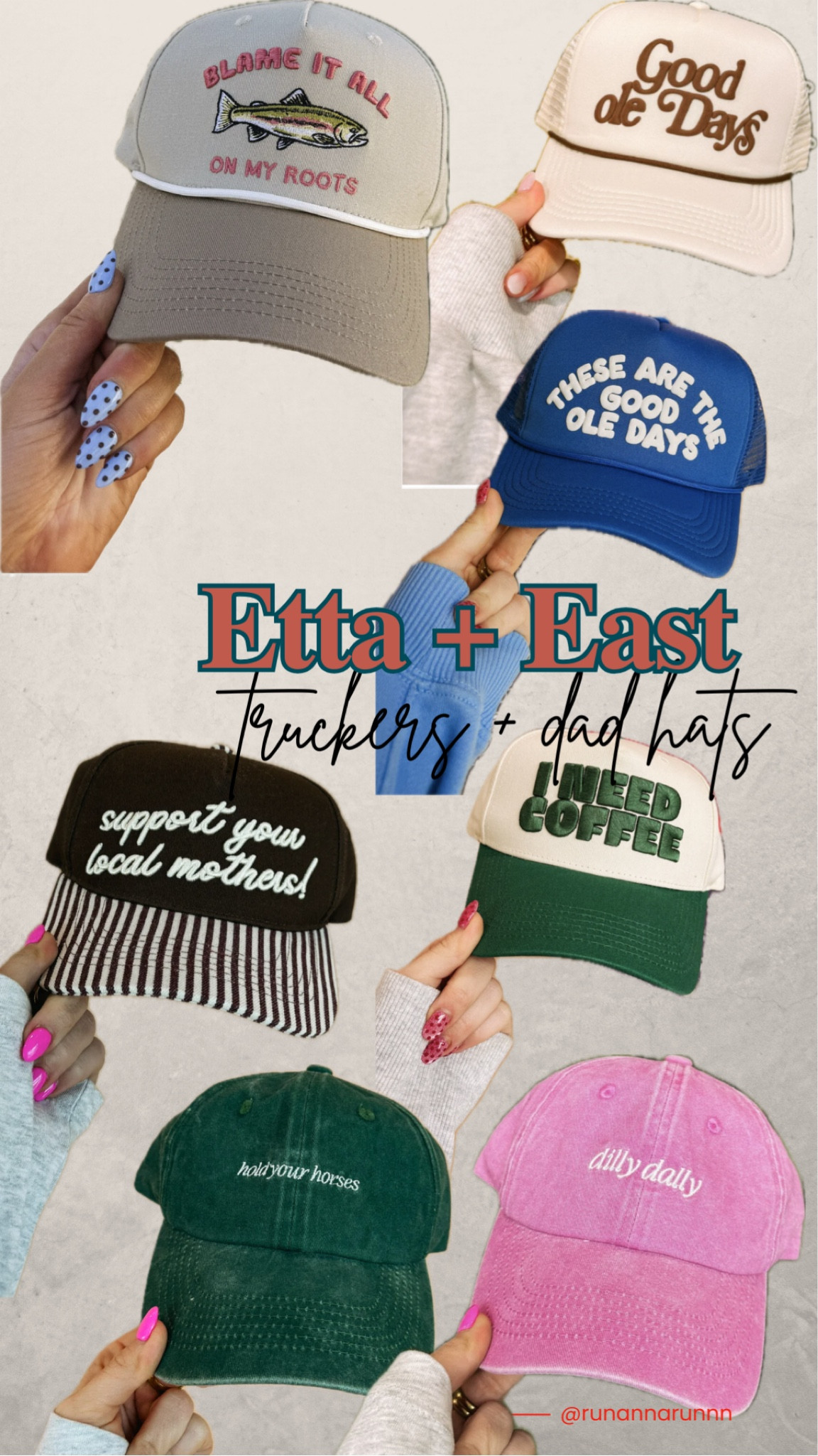 my faves from Etta & east!!! makes the cutest Mother’s Day gifts 😍

Gift guides
Gift ideas
Mother’s Day inspo
Trucker hats
Dad hats 

#LTKmomlife #LTKActive #LTKMothersDay