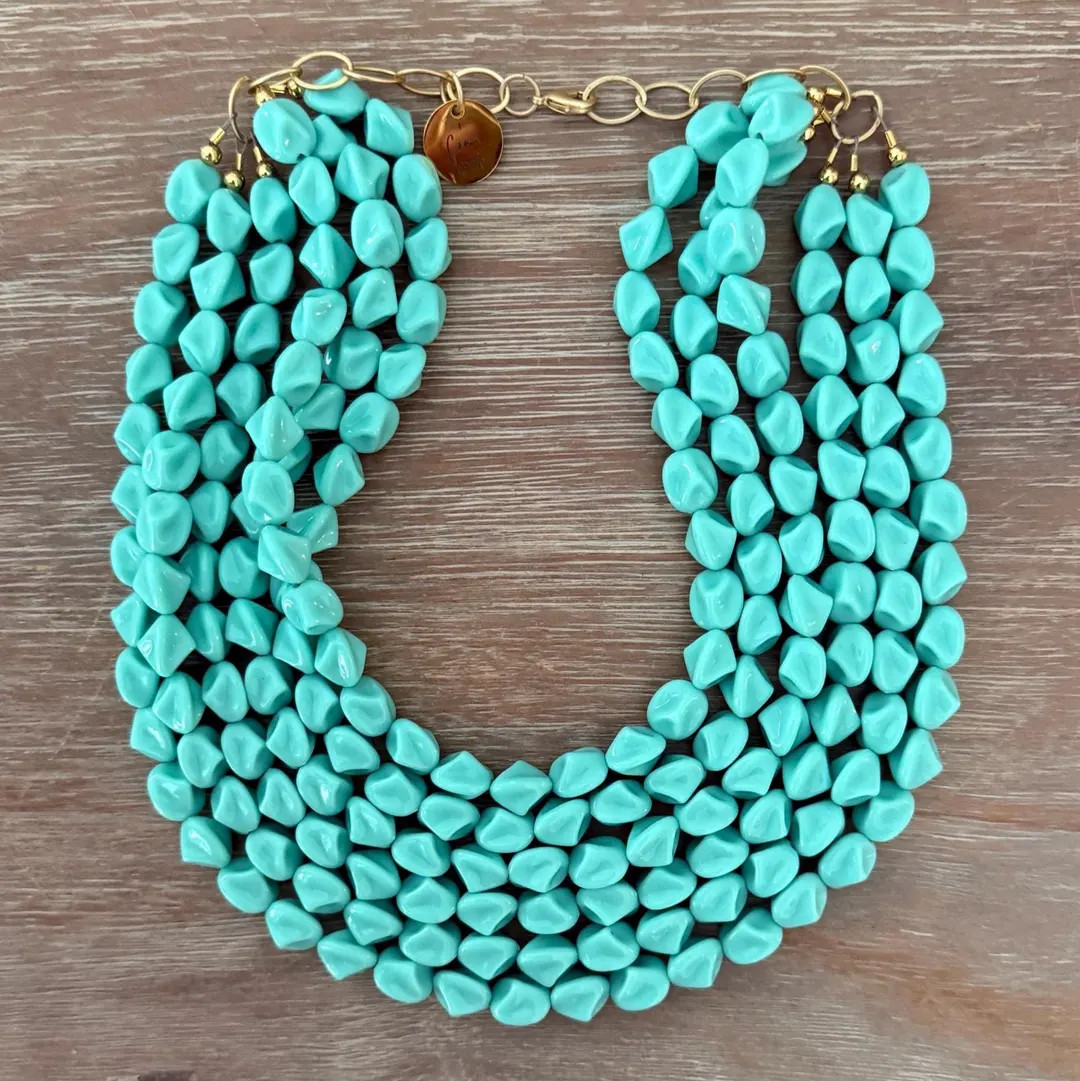 THE ANNIVERSARY NECKLACE - It’s Mint to Be… Again - the Most Beautiful Minty Turquoise Beads ... | Etsy (US)
