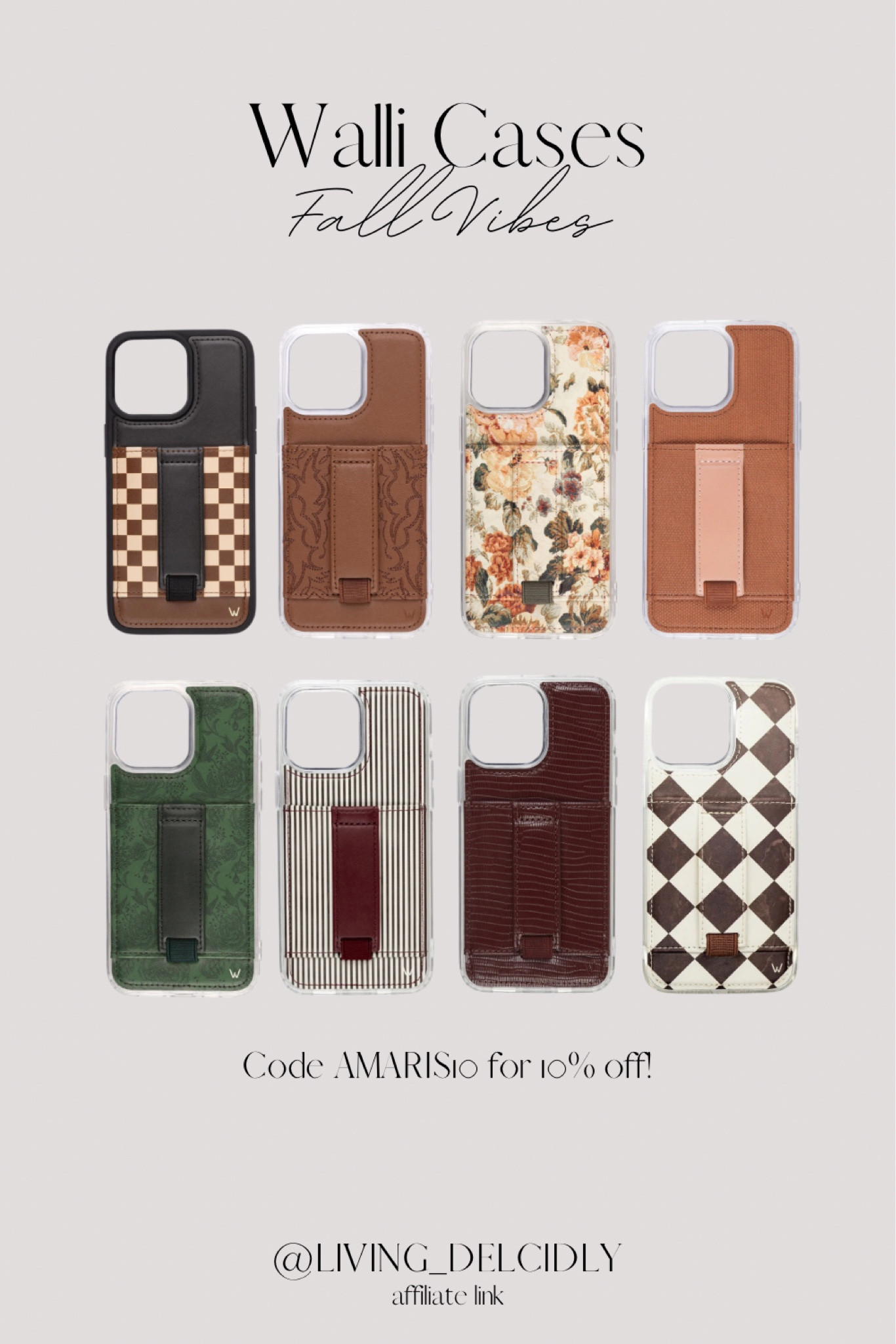 Walli cases fun for fall✨Code AMARIS10 gets you 10% off!

Phone Case | Wallet Case

#LTKFindsUnder50 #LTKTravel
