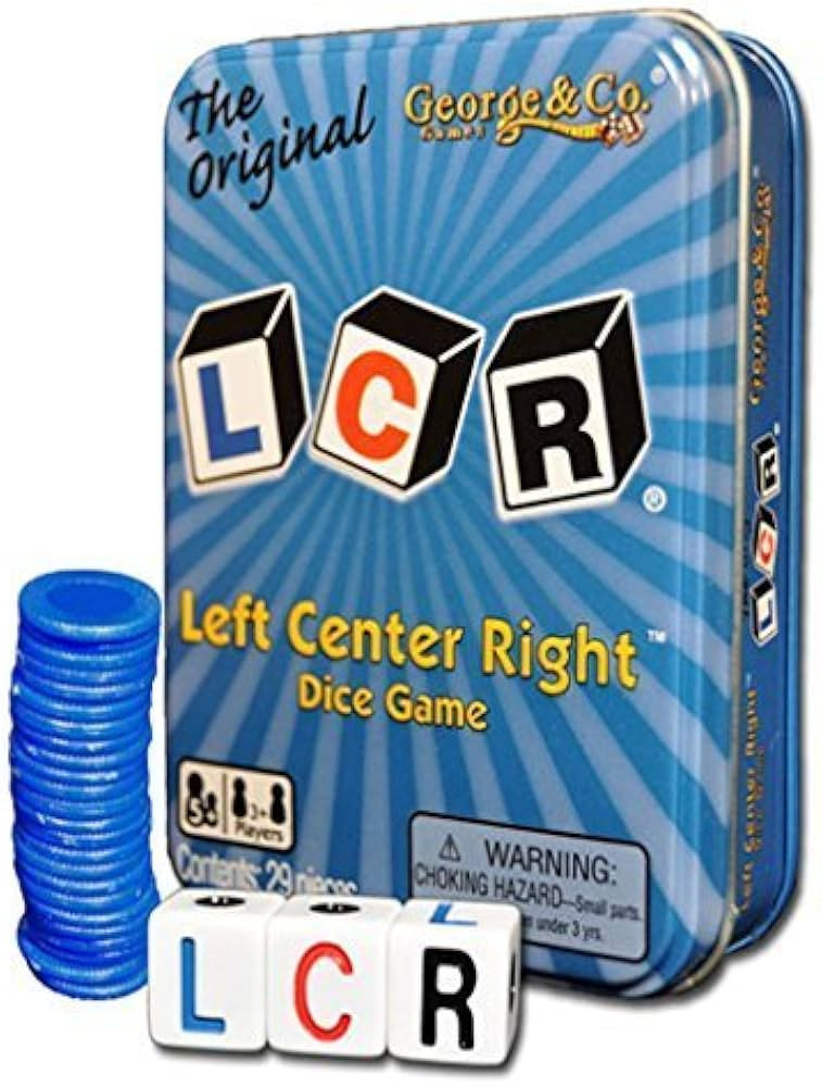 LCR Left Center Right Blue TIN | Amazon (US)