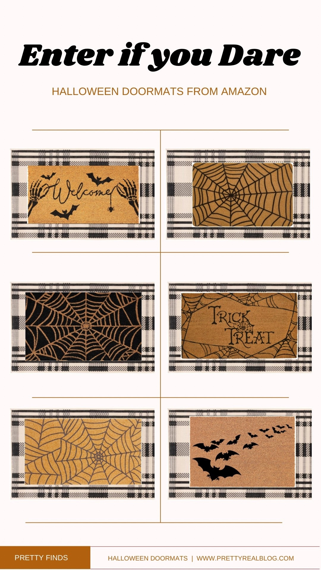 Halloween doormats! So cute! 

#LTKHalloween #LTKHome #LTKFindsUnder50