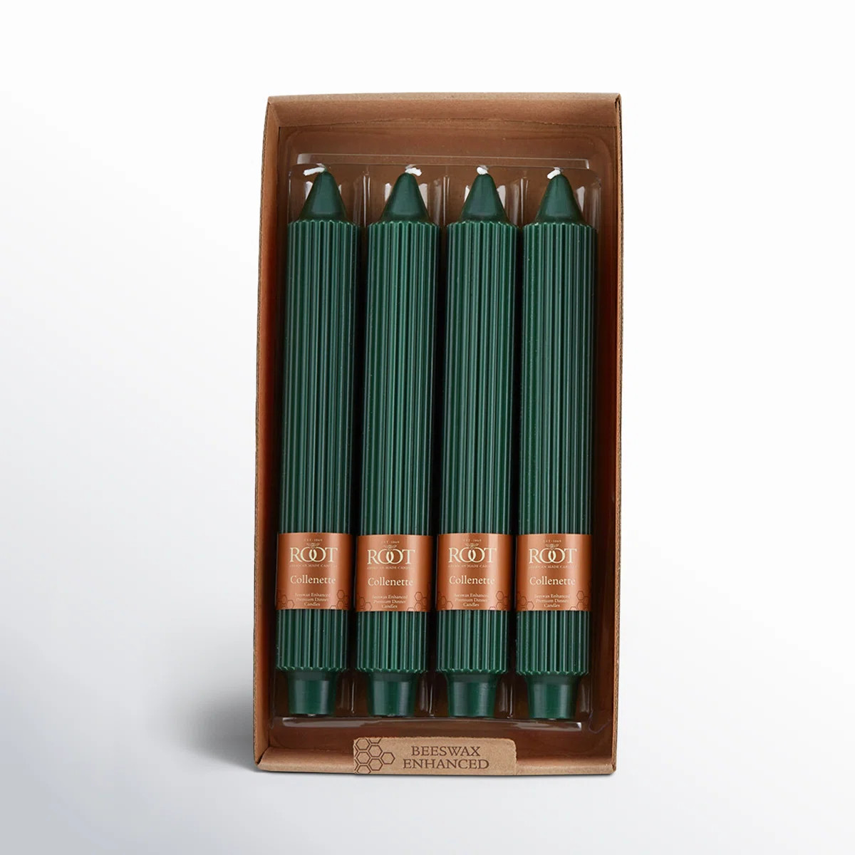 Grecian Collenette Unscented Taper Candle (Set of 4) | Birch Lane