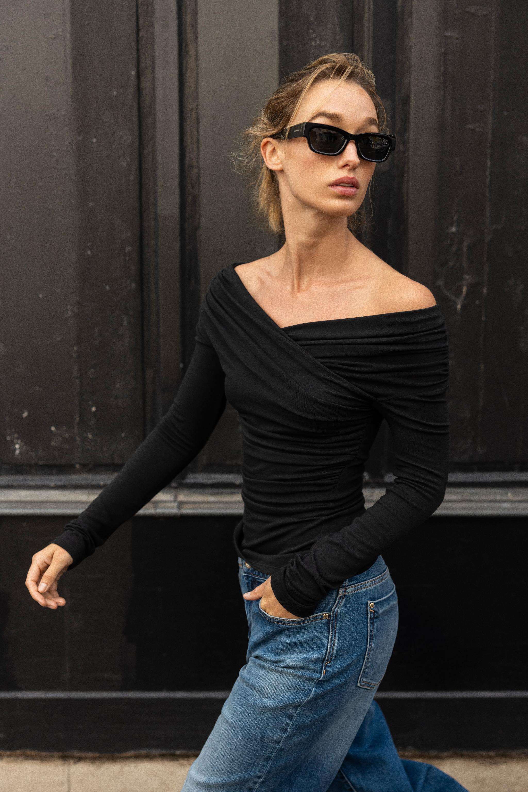 DRAPED WRAP TOP | Zara US