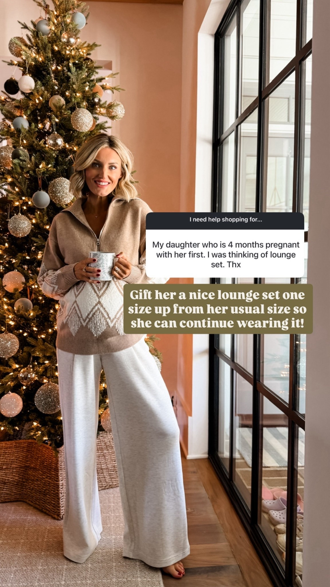 This set would make a cozy gift for an expecting or new mom! 

Loverly Grey, Varley, gift guide, gift ideas, matching set, lounge set, loungewear 

#LTKBump #LTKGiftGuide #LTKHoliday