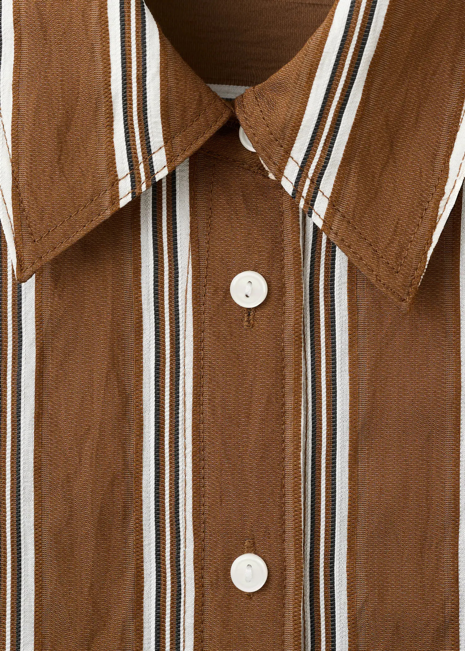 Striped straight shirt | MANGO (UK)