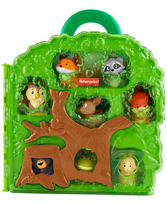 Fisher-Price Forest Friends Carry Case Toddler Playset with Figures, 9 Pieces | Macy's