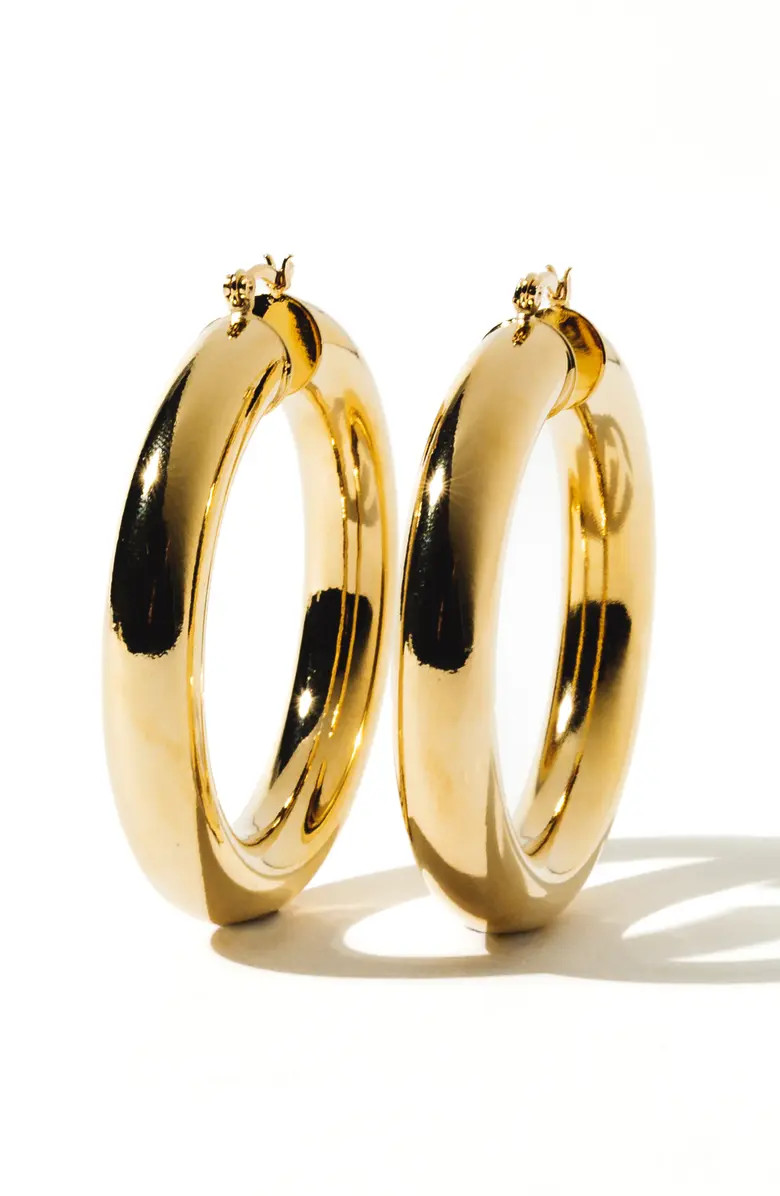 Aubree Large Tube Hoop Earrings | Nordstrom
