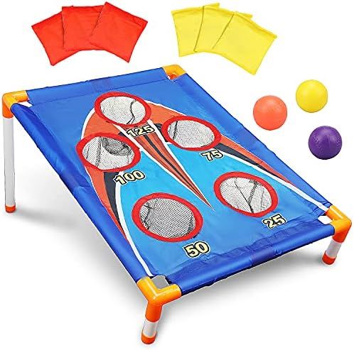 TOY Life Kids Cornhole Outdoor Games Bean Bag Toss Game for Kids - Kids Outdoor Toys - Cornhole -... | Amazon (US)
