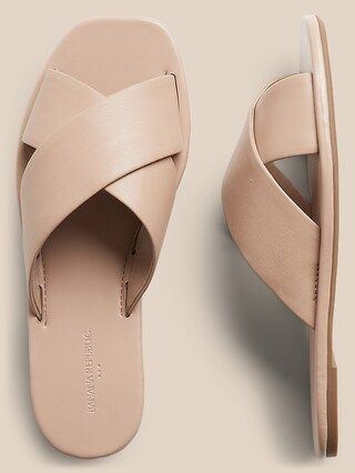 Crossover Slide Sandal | Banana Republic Factory