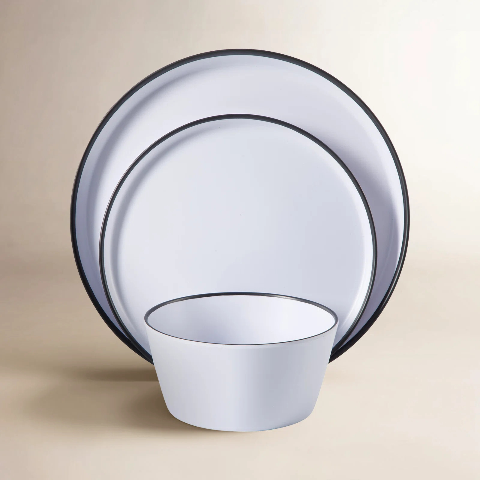 Gibson Home Folsom Shores 12 Piece Melamine Dinnerware Set | Wayfair North America